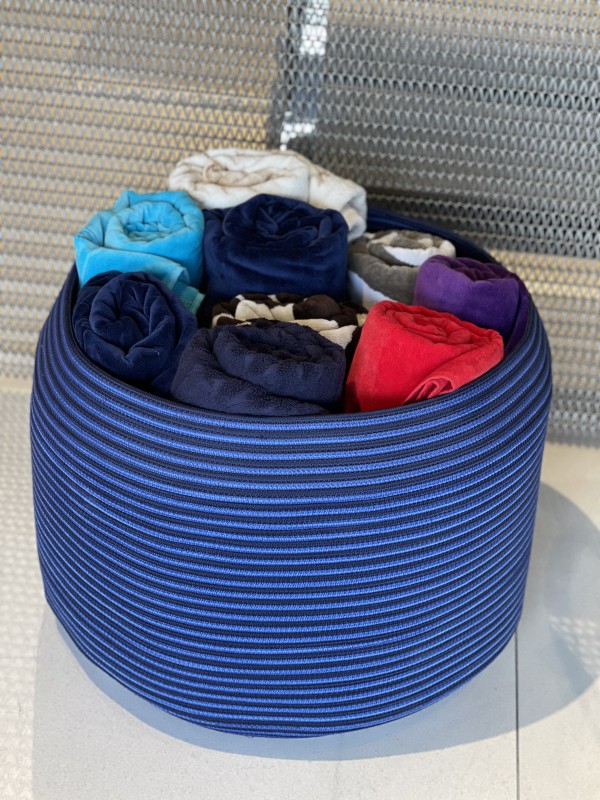 Karam outdoor blue basket - set of 3