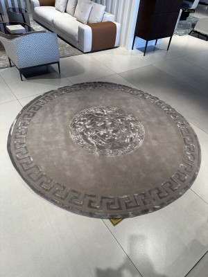 Greca Versace carpet dia250 - Light grey