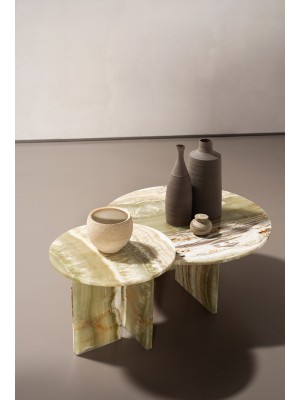 Tebe M coffee table - Lichen onyx