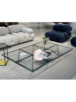 Alanda rectangular coffee table - Clear