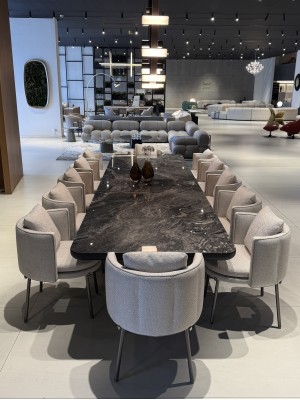 Brady dining table + 12 Torii chairs 