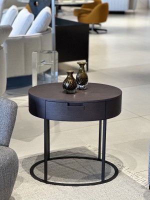 Amphora side table with a drawer